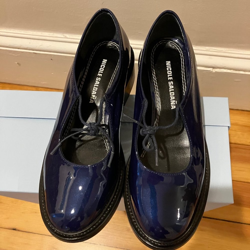Nicole Saldana  patent leather shoes, nw/box Size 36 European, U.S. 5 - 6
